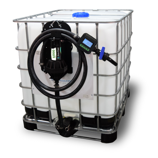 Dura-Pump 12V Kit On IBC Herbicide Tote 